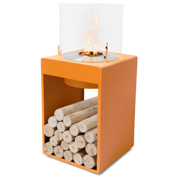 EcoSmart Pop 8T Fireplace Smokeless, Orange, Ethanol Burner