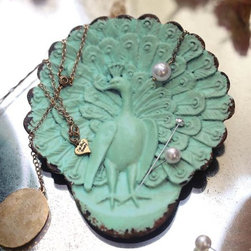 Peacock Jewelry Dish - Jewelry Boxes And Organizers