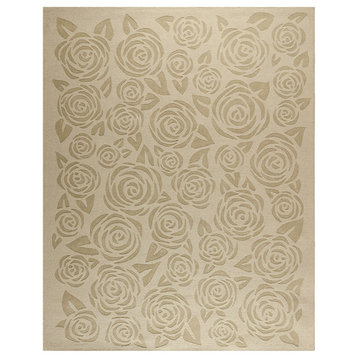 Safavieh Martha Stewart Block Print Rose Rug, Saguaro, 5'x8'