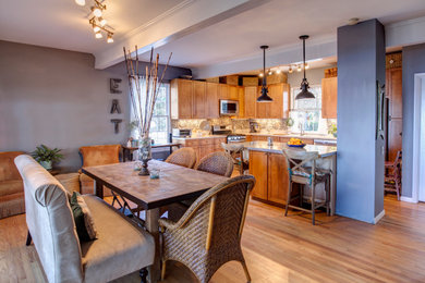 Inspiration for a rustic kitchen remodel in Sacramento
