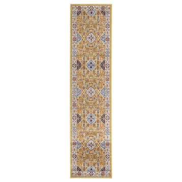 Madison Vintage Classic Gold Runner Area Rug 2'6"x10'3"