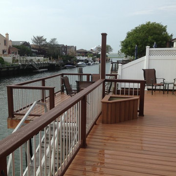 Trex Transcends Tropics Tiki Torch Decking