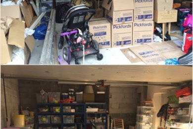 Organising a garage in order to fit in new gym equipment