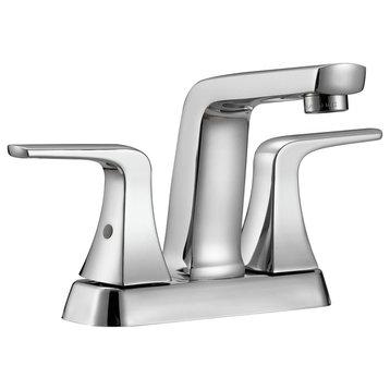 Safavieh Excel 4" Centerset Dual Handle Stainless Steel Bathroom Faucet