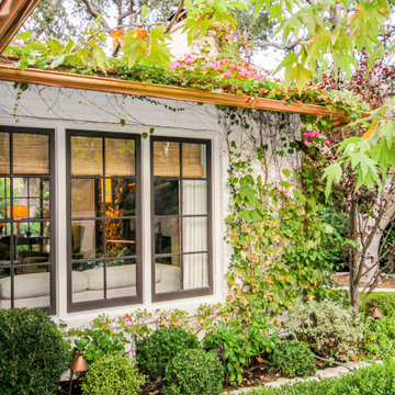 Copper Half round rain gutters Altadena