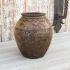 Antique Martaban Golden Brown Oil Pot