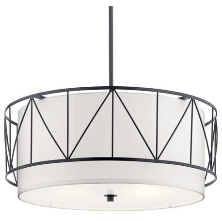 Kichler 52072 Birkleigh 24"W Drum Chandelier - Black