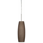AFX - AFX NIP06MBSNBR Nia - 1 Light Pendant - 5 Year WarrantyFixture Dimmable: Yes, bulb depNia 1 Light Pendant Satin Nickel Brown GUL: Suitable for damp locations Energy Star Qualified: n/a ADA Certified: n/a  *Number of Lights: 1-*Wattage:60w E26 Incandescent bulb(s) *Bulb Included:No *Bulb Type:E26 Incandescent *Finish Type:Satin Nickel