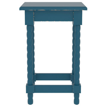 Christopher Accent End Table, 22 1/4" Tall, Blue