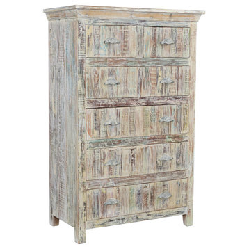 Cassidy 6-Drawer Tall Chest, White
