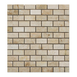 1x2 Cappuccino Polished Mosaic - Home Accessories & Decor