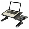 Black Folding Laptop Desk or Laptop Stand With Mousepad