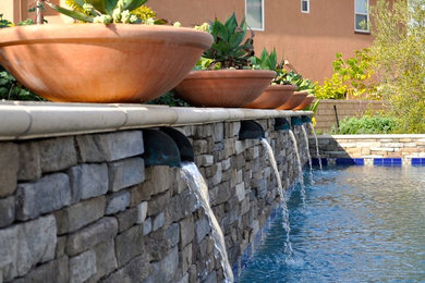 Example of a mountain style pool design in San Diego