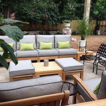 Teak Deep Seating Conversation Set Sectional