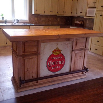 Rustic Bar island