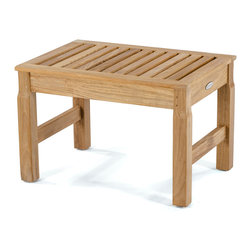 24" Teak Shower Stool - 18603 - Vanity Stools And Benches