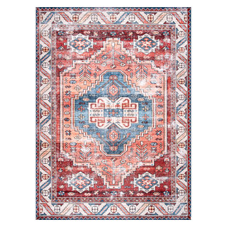 nuLOOM Dali Machine Washable Modern Abstract Area Rug - 2' 6 x 8' Runner - Grey