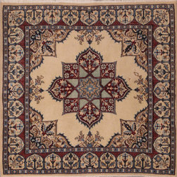 Persian Nain 3'4 X 3'4 - Area Rugs