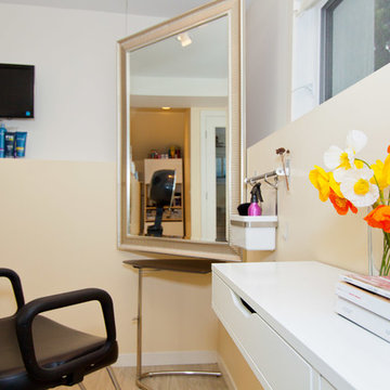 In Home Hair Salon Basement Development