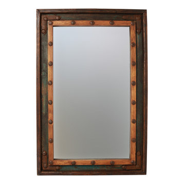 El Paso Vanity Accent Mirror, 23"x35", Turquoise
