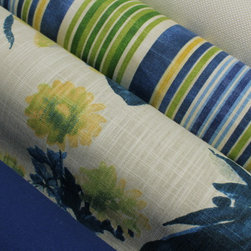 Blue, Green, and Neutral Inspiration - Fabric