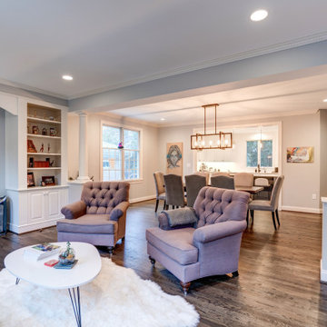 Contemporary Whole Home Renovation in Chevy Chase, MD.