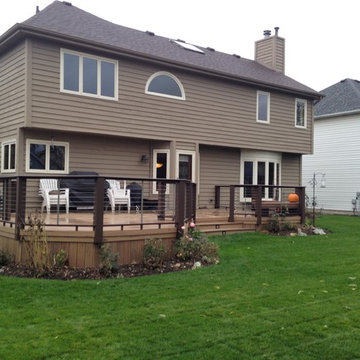 TimberTech Deck with Cable Rails - Archadeck of Chicagoland
