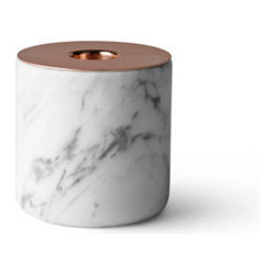 Chunk Candleholder - Marble Large - Candle Holders and Candelabra