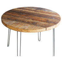 Antique Barnwood Coffee Table With Hairpin Legs