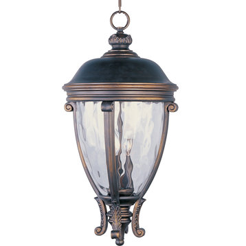 Camden VX 3-Light Outdoor Hanging Lantern, Golden Bronze