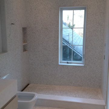 3/8" x 3/8" Carrara Bella (Honed) Interlocking Marble Mosaic Tile - AKDO