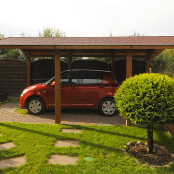 EcoCurves - Glue laminated timber Carport Alaska