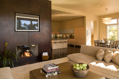Example of a trendy living room design in San Francisco