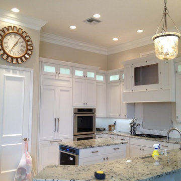 Gale and Lynn's White Kitchen Modification and Reface