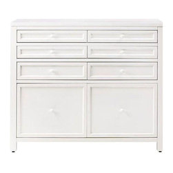 Craft Space 8-Drawer Scrapbooking Base in Picket Fence - Storage Cabinets