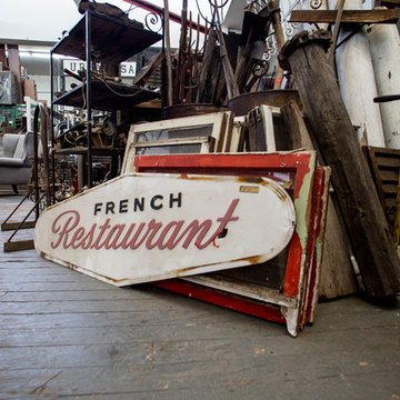 Antique Restaurant Store Front Sign