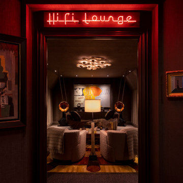 Kips Bay Show House Hi-Fi Lounge Entrance View