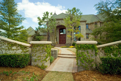 Inspiration for a rustic exterior home remodel in Oklahoma City