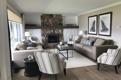 Inspiration for a coastal living room remodel in Vancouver