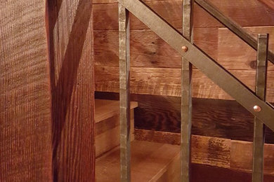 Example of a mountain style staircase design in Portland