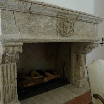 Dining room fireplace
