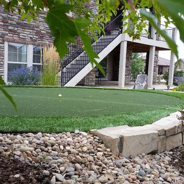 Backyard putting green