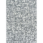 Joy Carpets - Joy Carpets WorkSpace Block Print Area Rug, Cloudy, 7'8" X 10'9" - If you're looking for something extraordinary for a distinctive interior space, fill the void with this uniquely designed, specialty area rug.  This rug expresses personal style and will maintain its original beauty in even the most active environments.