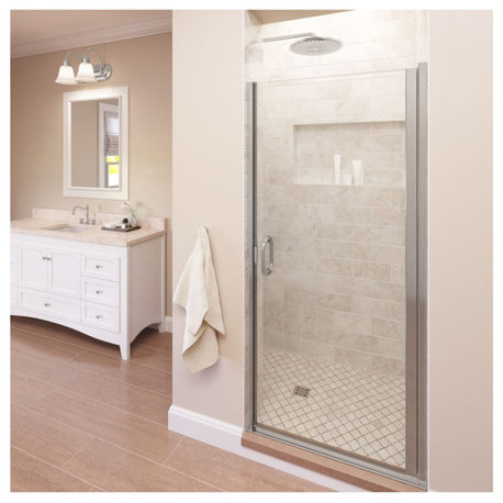 Basco INFN00A3365XP Infinity 65-9/16"H x 33"W Hinged Framed - Chrome
