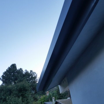 Fascia Wrap, Custom Sectional Slant Back Box Gutters in Studio City