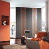 Modern Non-Woven Floral Wallpaper - Orange Sceno Wallpaper, Roll