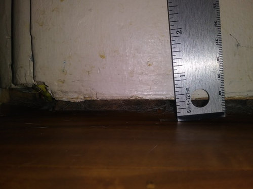 Gap between door jamb and floor