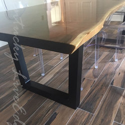Live Edge Walnut Dining Table- Conference Table - Dining Tables