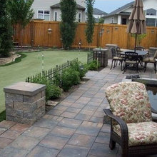 Backyard Patio Putting Greens