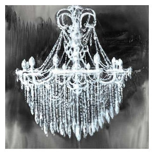Big Glam Chandelier Poster Print by Atelier B Art Studio 12 x 12